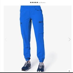 FIGS Lima 12 Pocket Jogger Scrub Pants Royal Blue